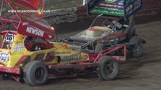 BriSCA F1 Stock Cars Final Mildenhall 2021 Full Race Edit Impact Videos [upl. by Huai]