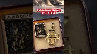 Religious Gold Jewelry medieval history gold jewelry [upl. by Annawak447]