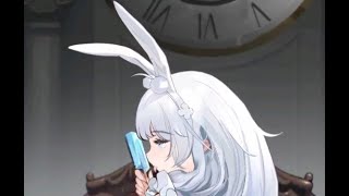 Azur Lane Le Malin enjoying ice cream  Le Malin Bunny L2D skin [upl. by Favianus]