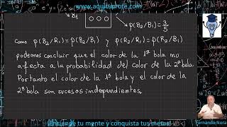 Sucesos dependientes e independientes Probabilidad condicionada [upl. by Simmie923]