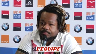 Bastareaud «Je vais tout donner»  Rugby  Tournoi des 6 nations  Bleus [upl. by Dinin]