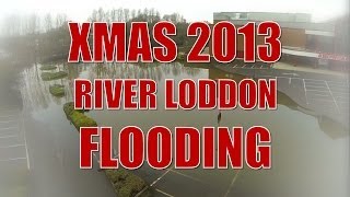 Xmas 2013 Lower Earley  Winnersh Loddon Flooding [upl. by Mitzie]