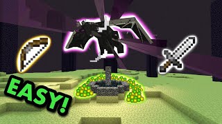 EASIEST WAY TO KILL THE ENDER DRAGON TUTORIAL in Minecraft Bedrock MCPEXboxPS4SwitchWindows10 [upl. by Anniala872]