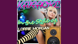 Cryin Time In the Style of Lorrie Morgan Karaoke Version [upl. by Viridi]