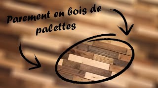 Tête de lit en parement en bois [upl. by Ahsenom]