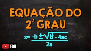 Fórmula de Bhaskara com Exercício Resolvido Função do 2º Grau [upl. by Milstone]