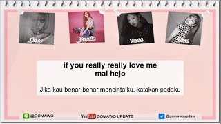 Easy Lyric BLACKPINK  REALLY by GOMAWO Indo Sub [upl. by Laux]