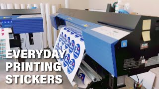 Everyday printing vinyl stickers and holographic stickers [upl. by Nnaillij]