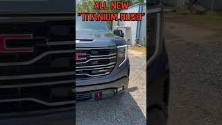 UP CLOSE with the “NEW” TITANIUM RUSH 2022 GMC Sierra AT4 [upl. by Alaham]