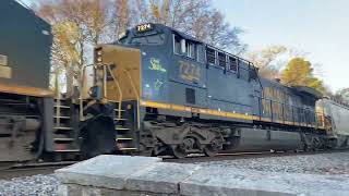 CSX M574 with CSX 7274 trailing [upl. by Pallas]