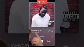 Top 5 songs on Kendrick Lamar’s DAMN kendricklamar rap [upl. by Nazus690]