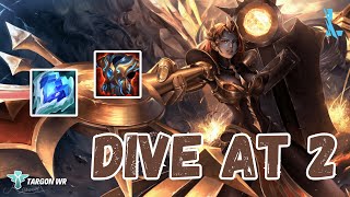 Dive At 2 Leona Gameplay  Wild Rift [upl. by Lybis]