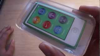 Unboxing Apple iPod Nano 7th Generation 16GB Green [upl. by Marashio68]