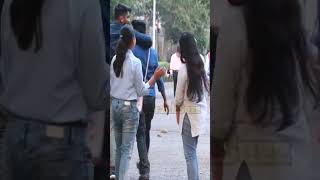 Holding Hand Prank On Cute Girls😃🤓 Shorts AShortADay [upl. by Alahc]