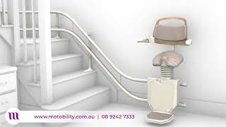 Stannah Stairlifts  Stannah Sadler perch stairlift [upl. by Tandy]