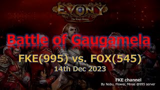 EvonyTKR BOG FKE995 vs FOX545 [upl. by Ziladnerb317]