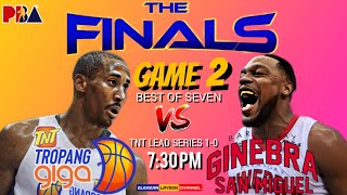 BRGY GINEBRA vs TALK N TEXT FINALS GAME 2  PBA LIVE SCOREBOARD [upl. by Ellevehc]