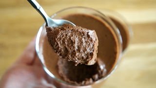 RECETTE MOUSSE AU CHOCOLAT SANS OEUF  VEGAN [upl. by Ahsieat669]