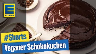 Veganer Schokokuchen  Saftiges amp veganes Schokokuchen Rezept Shorts [upl. by Lovett]