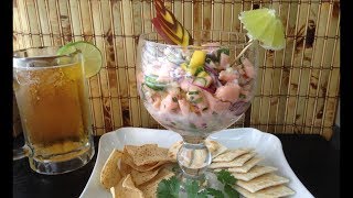 CEVICHE DE SALMON CON MANGO RECETA DELICIOSA [upl. by Mikkel140]