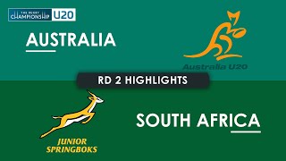 HIGHLIGHTS  AUSTRALIA v SOUTH AFRICA  The Rugby Championship U20 2024  Round 2 [upl. by Eissahc]