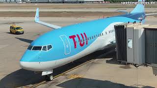 Onboard TUIfly B737800 DABMQ  Takeoff at PMI  20240805 [upl. by Yevi]