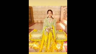 Radhika merchant haldi ceremony beautiful outfit look 👌✨✨youtubeshorts explore viral ambani [upl. by Flagler]