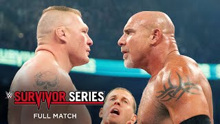 FULL MATCH Goldberg vs Brock Lesnar Survivor Series 2016 [upl. by Treblih]