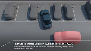 Rear Crosstraffic Collisionavoidance Assist RCCA  Kia [upl. by Ainna]