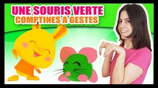 Une souris verte  40min de Comptines à gestes pour bébé  Monde des Titounis [upl. by Alyl]