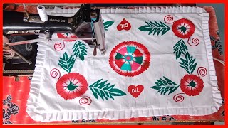 Takya ka cover banane ka tarikaHow to make pillow cover pillowcoverNaaztailor [upl. by Mcripley]