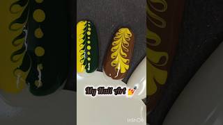 Easy Nail Art shortsfeed nailart viralvideo shorts shortvideo short video youtubeshorts [upl. by Myrtia]