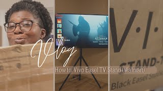 How to Vivo Easel TV Stand Walmart [upl. by Ingeberg55]