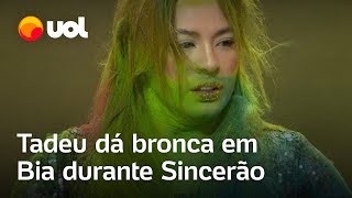 Beatriz irrita Tadeu durante Sincerão e leva bronca no BBB 24 Bia hoje não vídeo mostra momento [upl. by Kieffer]