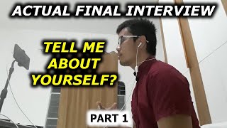 Actual Call Center FINAL INTERVIEW Question and Answer TELL ME ABOUT YOURSELF Part 1 2023 BPO HIRED [upl. by Swane]