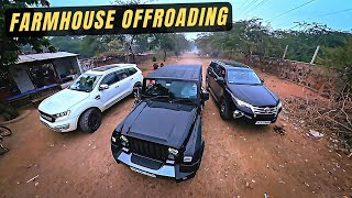 THAR vs ENDEAVOUR vs FORTUNER  Farmhouse Fun 😍🔥 [upl. by Euqinue]