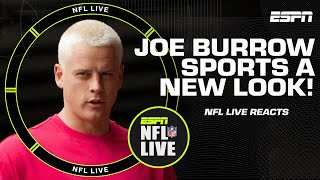 Joe Burrow arrived to training camp with a new look 💇‍♂️👀  NFL Live [upl. by Silvester]