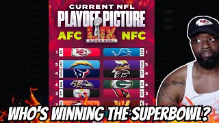 ANY THOUGHTS On the NFL Playoff Picture 2024 SEASON HALF WAY DONE [upl. by Anirpas]