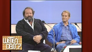 Absolut Kult Bud Spencer amp Terence Hill in quotWetten dassquot bei Frank Elstner [upl. by Etennaej640]