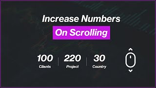 Arabic HTML CSS JavaScript Tutorials  Increase Numbers On Scrolling [upl. by Higinbotham563]