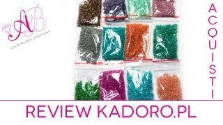 Review acquisti Kadoro  Perline perline perline Beads beads beads handmadebot handmade [upl. by Whitson329]