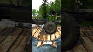 Spintires MudRunner  MAN 6x6 Timber Truck Offroad Driving through Forest and Hilly Roads [upl. by Wayolle]