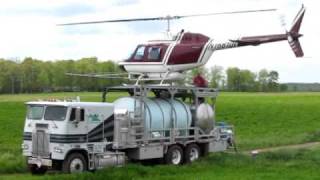 Spraying with a Helicopter [upl. by Malynda]