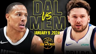 Dallas Mavericks vs Memphis Grizzlies Full Game Highlights  January 9 2024  FreeDawkins [upl. by Seymour746]