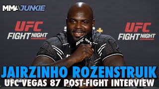 Jairzinho Rozenstruik Sees Derrick Lewis Tai Tuivasa or Serghei Spivac Next  UFC Fight Night 238 [upl. by Accire]