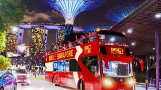 Driving Through Singapore at Night A Beautiful Car Tour [upl. by Sylvester]