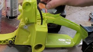 Part 4 Binford Bad Boy Fix a leaking vent valve on Poulan Chainsaw [upl. by Delfine]