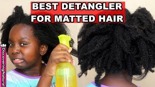 DIY Aloe Vera and Apple Cider Vinegar Detangler for Matted Hair [upl. by Petracca]