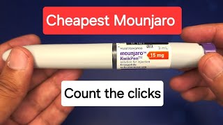 How to take Mounjaro lower dose by counting clicks from 15mg Mounjaro Kwikpen [upl. by Rahm]