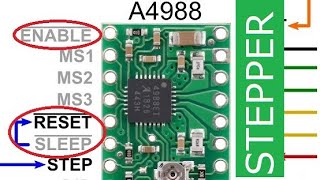 🚩A4988 Driver Tutorial How to Use ENABLE SLEEP and RESET Pins for Stepper Motor Control [upl. by Efrem]